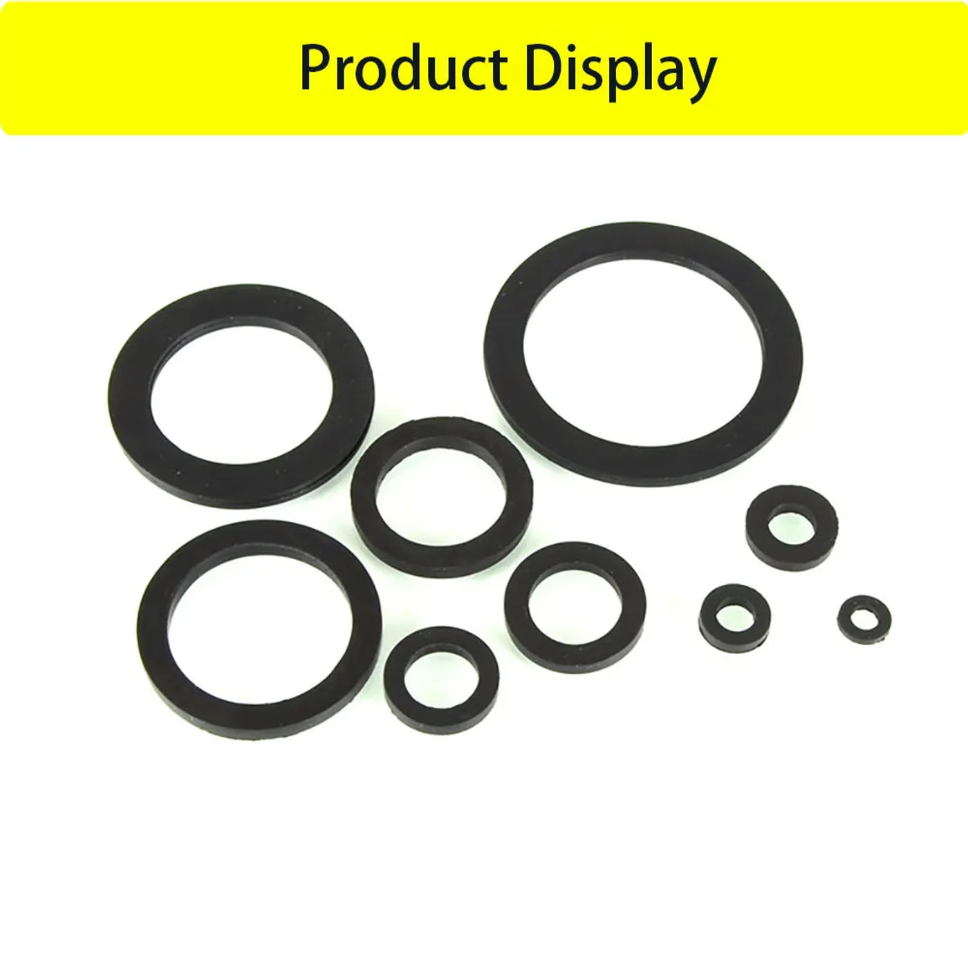 Description Picture 4 of item10pcs 1/8"1/4"3/8"1/2"3/4"1"1.2"1.5"Rubber Grommet Flat Rubber Ring NBR Sealing Gaskets Plumbing Washers Seal Accessories Faucet
