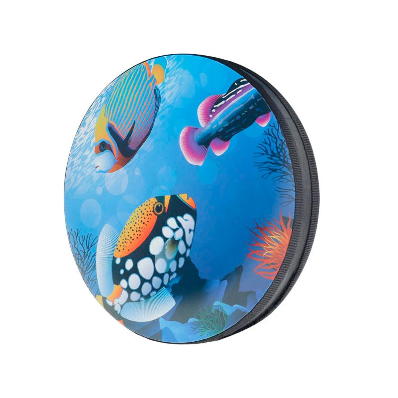 Description Picture 3 of item8/10 Inches Ocean Drum Wave Sound Hand-shake Tambourine Orff Children Percussion For Baby Early Learning Music Gifts Equipment