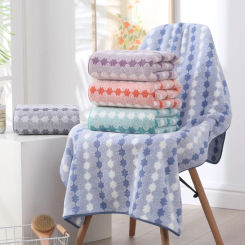 Coral Fleece Towel Bath Towel Set Water Absorption Quick Drying No Shedding Microfiber Soft Household Bathroom Towel Set