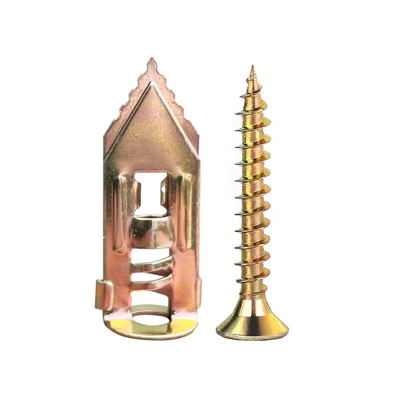 Description Picture 5 of item50pcs Drywall Self Drilling Anchor with Screw Kit Gypsum Expansion Drywall Anchor Screw for Fixing TV Shelf Cabinet Curtains