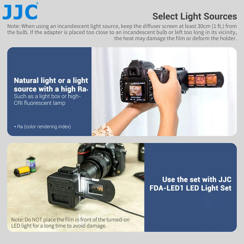 Description Picture 2 of itemJJC 35mm Film Digitizing Adapter LED Light Negative Scanner Slides Digital Converter