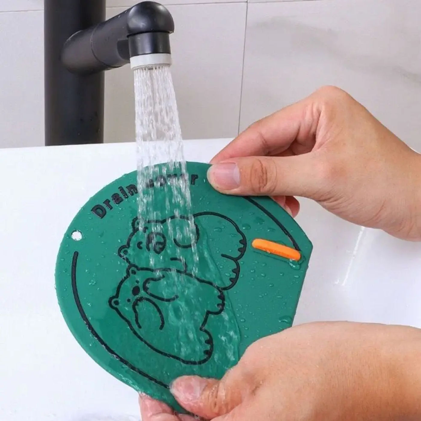 Description Picture 5 of itemCute PVC Floor Drain Cover Polar bear Sealing Sink Drain Cover Anti-odor Insect-Proof Sink Strainer Bathroom