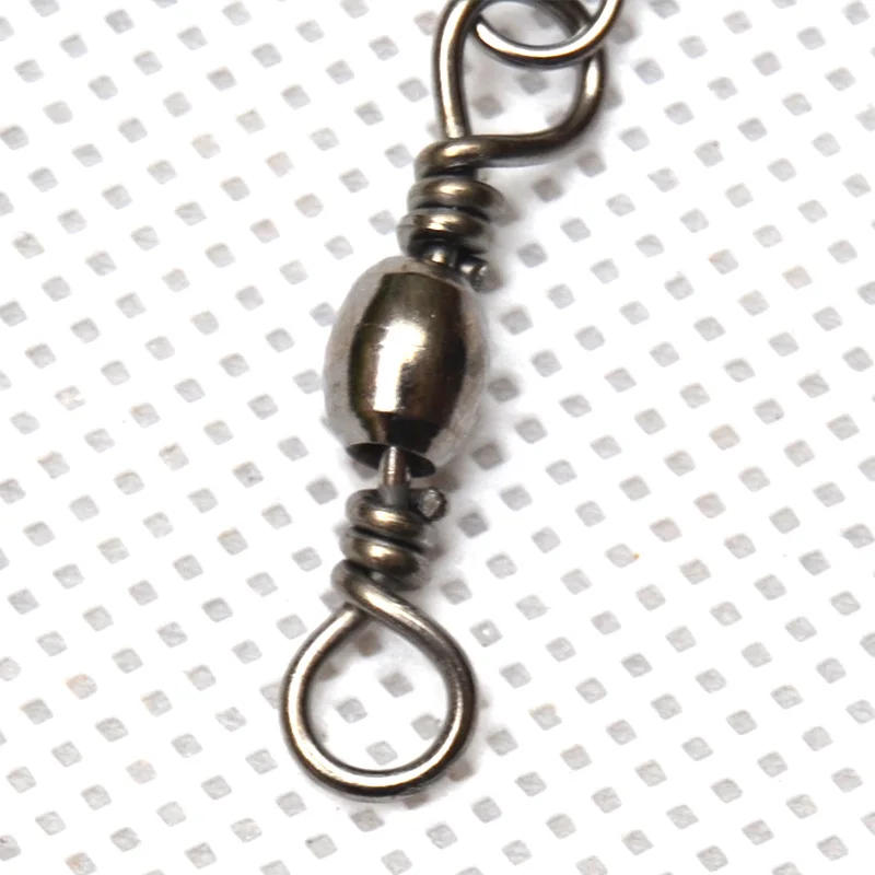 Description Picture 4 of item50Pcs Fishing Connector Swivels Interlock Pin Bearing Rolling Swivel Snap Swivel Fishhook Carp FishingLure Accessories Pesca