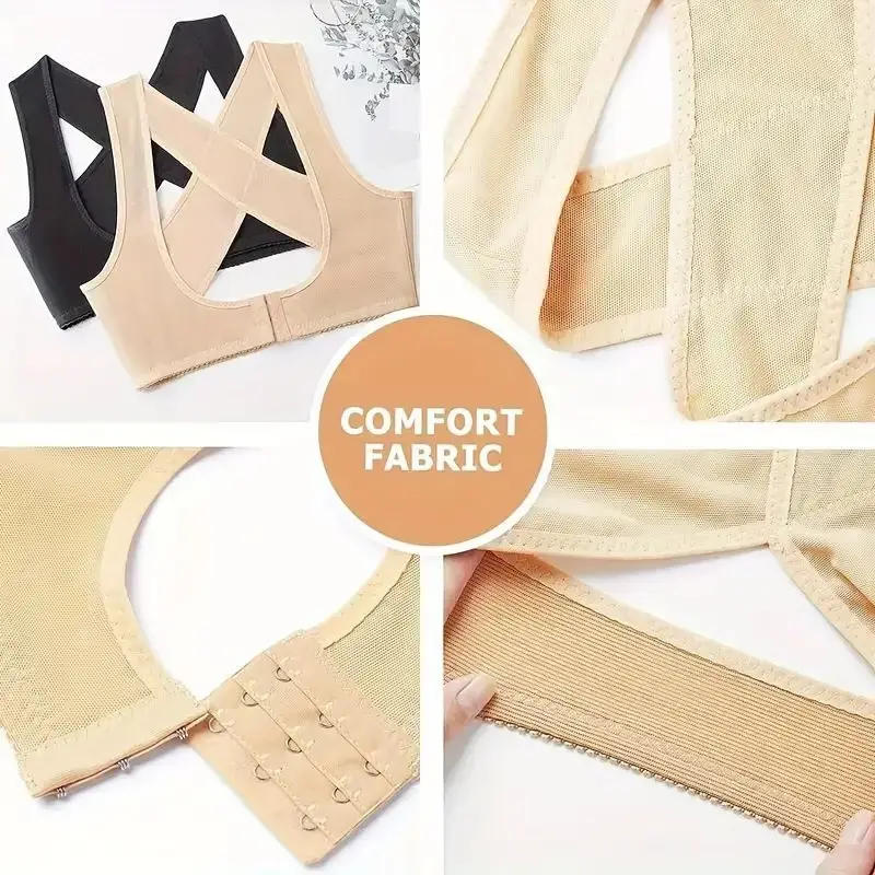 Description Picture 5 of itemCorrective Brace Belt Adjustable Shaping Body Supporting Chest Women's Back Corrector with Anti Hunchback Support Strap Beige