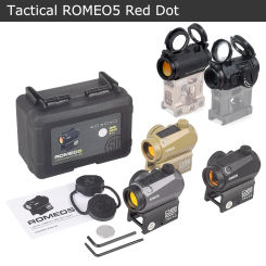 Tactical ROMEO5 Red Dot Sight Holographic Reflex Compact 2 MOA Optics Riflescope UNITY Fast Mount Hunting Scope
