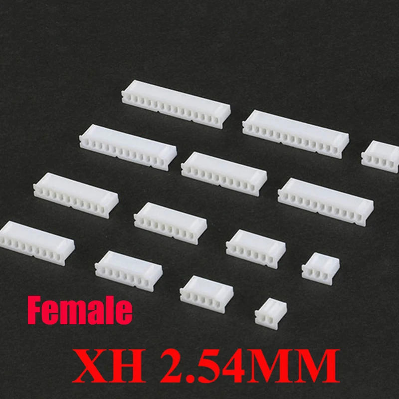 Description Picture 2 of item100Pcs JST XH2.54 2/3/4/5 Pin Terminals Plastic Shell Male Plug + Female Socket Wire Connector XH 2.54 2P 3P 4P 5P-14P