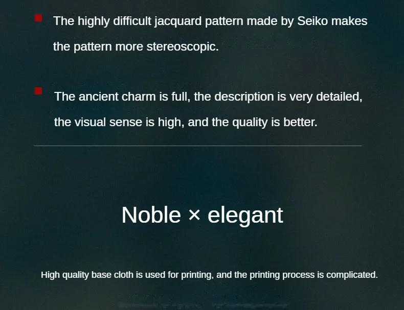 Description Picture 6 of itemHigh Quality Jacquard Fabrics Vintage By Meters for Skirts Dresses Sewing Chinese Style Flower Pattern Cloth Skin Friendly Drape