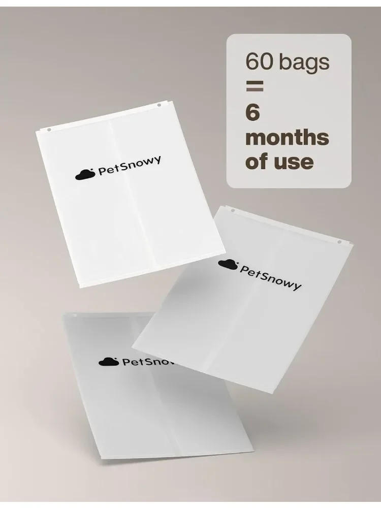 Description Picture 5 of itemPetSnowy Trash Bag Cat Litter Box Durable Self-Sealing Cats Toilet Garbage Bag 30 Pcs Cat Tray Bags Pet Products Accessories