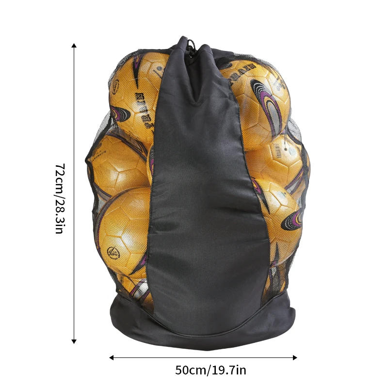 Description Picture 3 of itemSingle shoulder ball bag Large capacity soccer basketball volleyball bag Single shoulder net bag storage bag Large ball bag