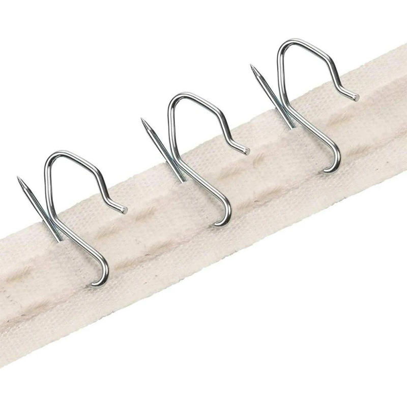 Description Picture 4 of item10/20/50Pcs Hooks CUrtain S Hook Metal Pin Curtain Home Window Curtain Shades Shutters Brackets Dressing Hardware Accessories