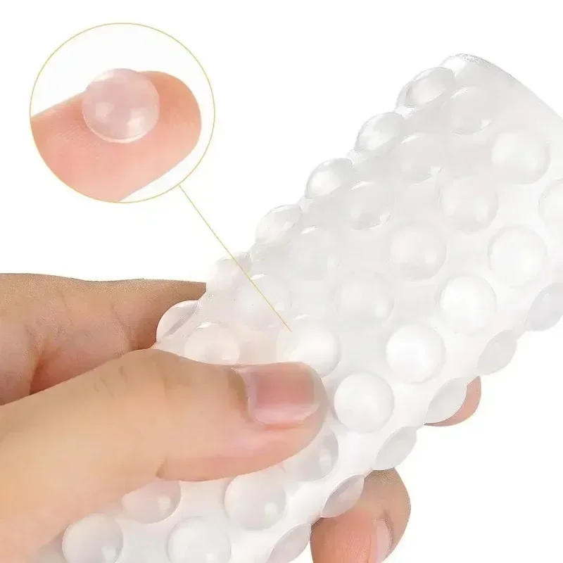 Description Picture 4 of item300/100pcs Self-Adhesive Clear Door Stop Rubber Damper Buffer Cabinet Bumpers Silicone Furniture Dots Cushion Protective Pads