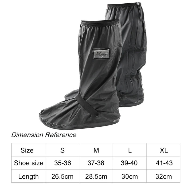 Description Picture 2 of itemReusable Motorcycle Scooter Dirt Bike Rain Shoes Cover Non-Slip Boot Covers Unisex Bicycle Shoes Protectors For Rainy Snowy Day
