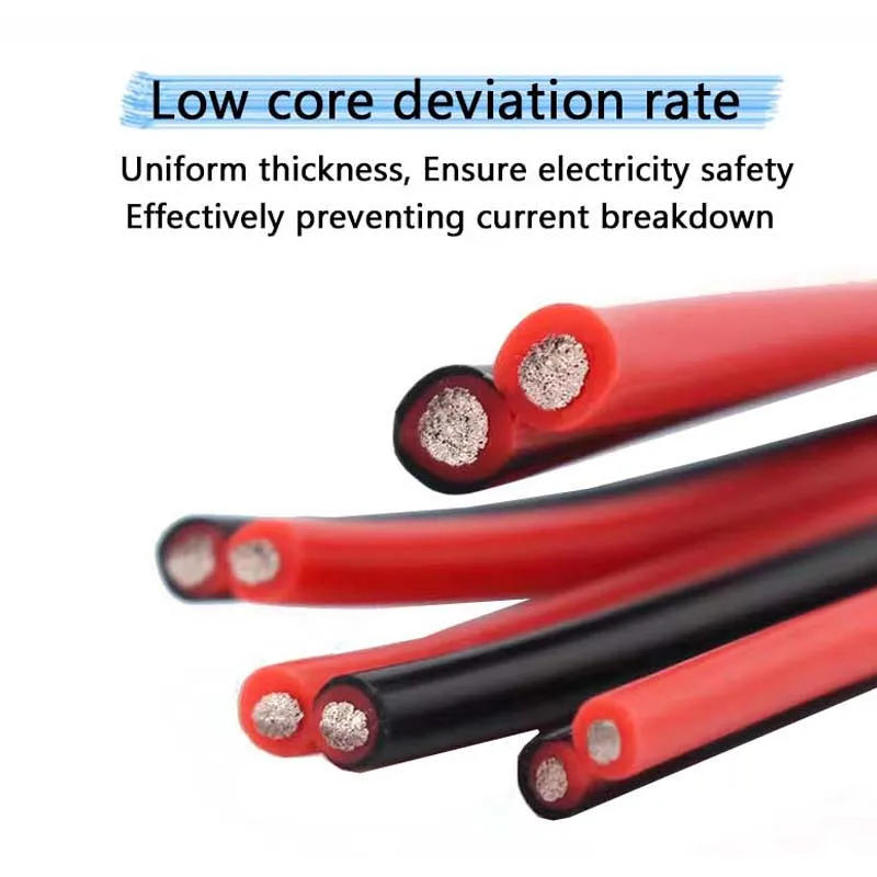 Description Picture 6 of item5M 10M 50M 100M 2Pin Super Soft Silicone Cable 22AWG Heat Resistant Electrical Power Wire For Battery Car Inverter Motor Light