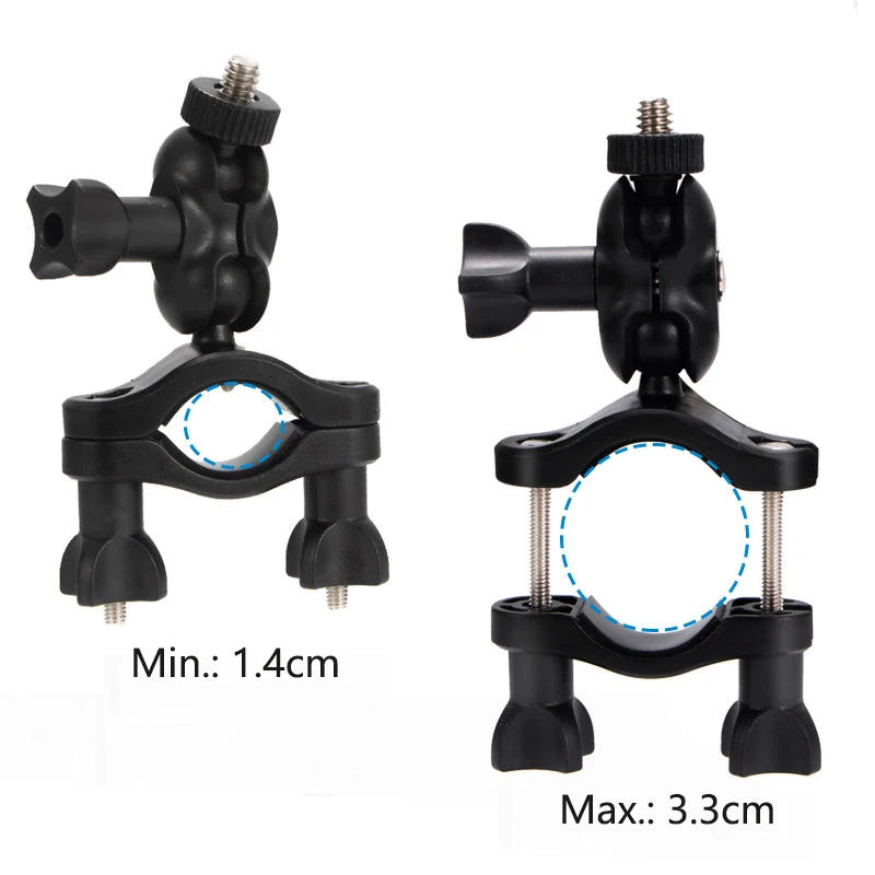 Description Picture 3 of item360° Camera DV DSLR Bike Bicycle Handlebar Clamp Bracket Motrobike Tripod Clip Mount for Gopro Hero 10/8/5/4/3+/3/2/1