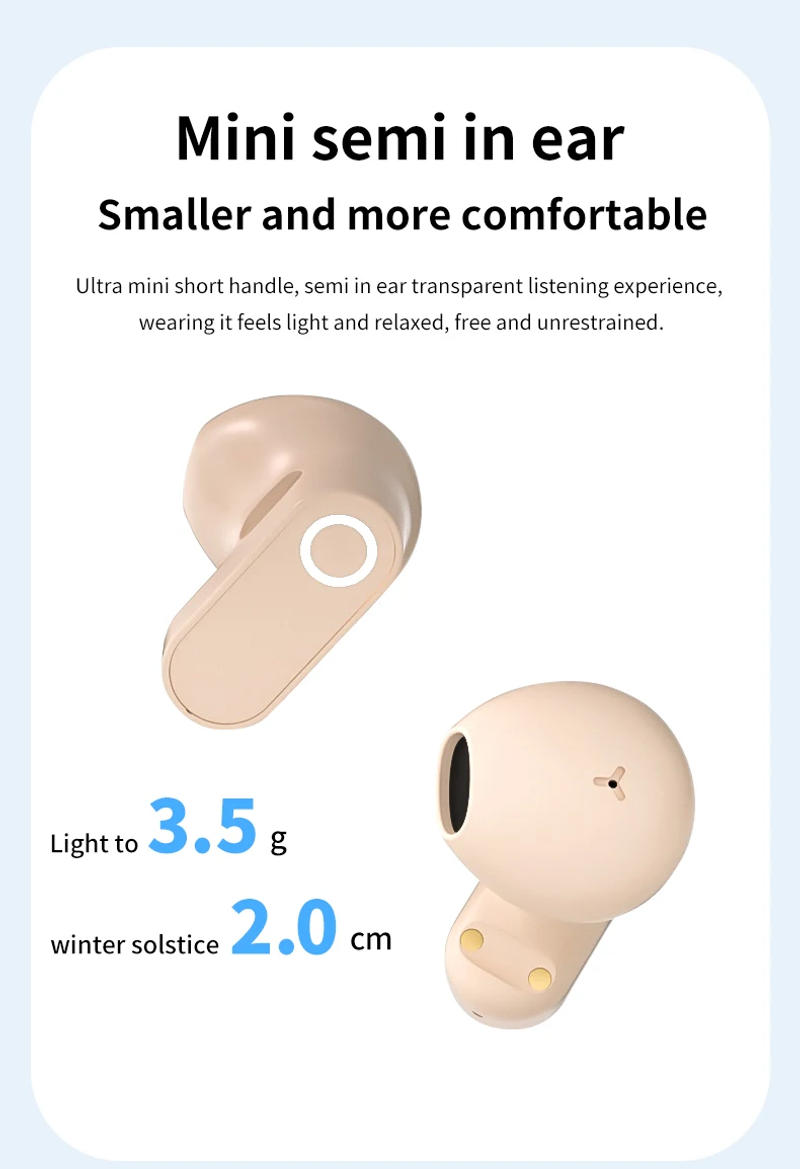 Description Picture 5 of itemBluetooth 5.4 Wireless Gaming Headphones Touch Control Sport Stereo Noise Reduction Ear Buds With LED Power Display Charging Box