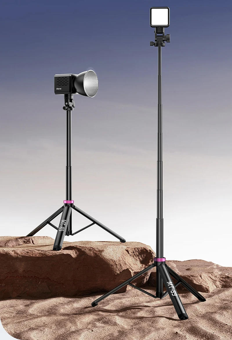 Description Picture 6 of itemUlanzi MT-89 Light Stand Tripod with Cold Shoe Quick Disassembly 360° Panoramic Ball Head  COB Light Accessories Folding Bracket