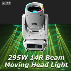 14R 295W Beam White Case Moving Head Light With Aperture Zoom Gobo DMX Stage Lighting Projector DJ Party Concert Double Prismi