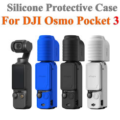 Silicone Case For DJI Osmo Pocket 3 Comprehensive Protector All-round Cover Gimbal Lens Cap Anti-bump Shell Handheld Camera ACC