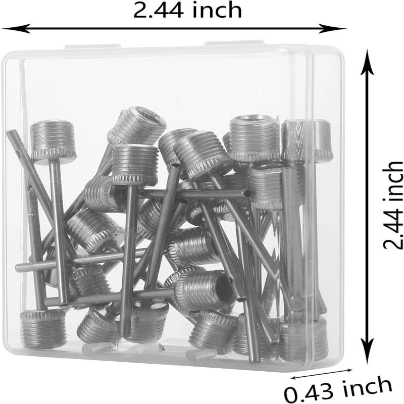 Description Picture 4 of itemSmooth Application Convenient Durable High-Quality Set of 25 Stainless Steel Ball Needles for Easy Inflating Football Basketball