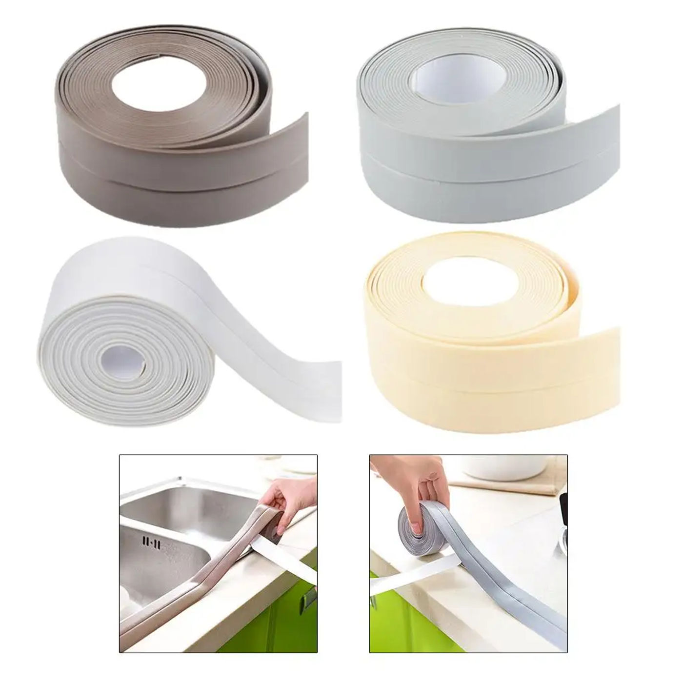 Description Picture 5 of itemCaulking Strip, PVC Self-Adhesive Sealing Tape for Kitchen Sink Toilet Bathroom