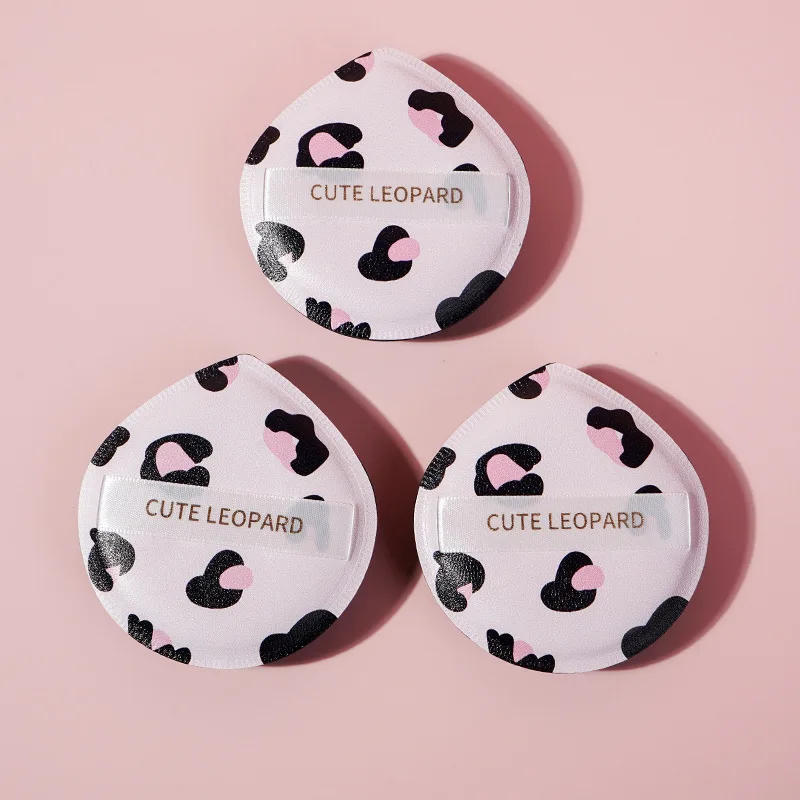Description Picture 5 of itemLeopard Print Puffs Cotton Foundation Sponge Dry Wet Face Beauty Makeup Cosmetic Puff Soft Air Cushion Concealer Powder Tools