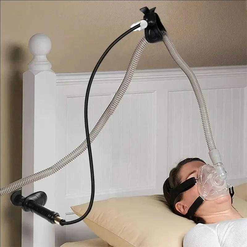 Description Picture 4 of itemBMC CPAP Hose Holder Mask Holder With C-shaped Clip 360° Rotation Adjustable Height Prevent Condensation From Accumulating
