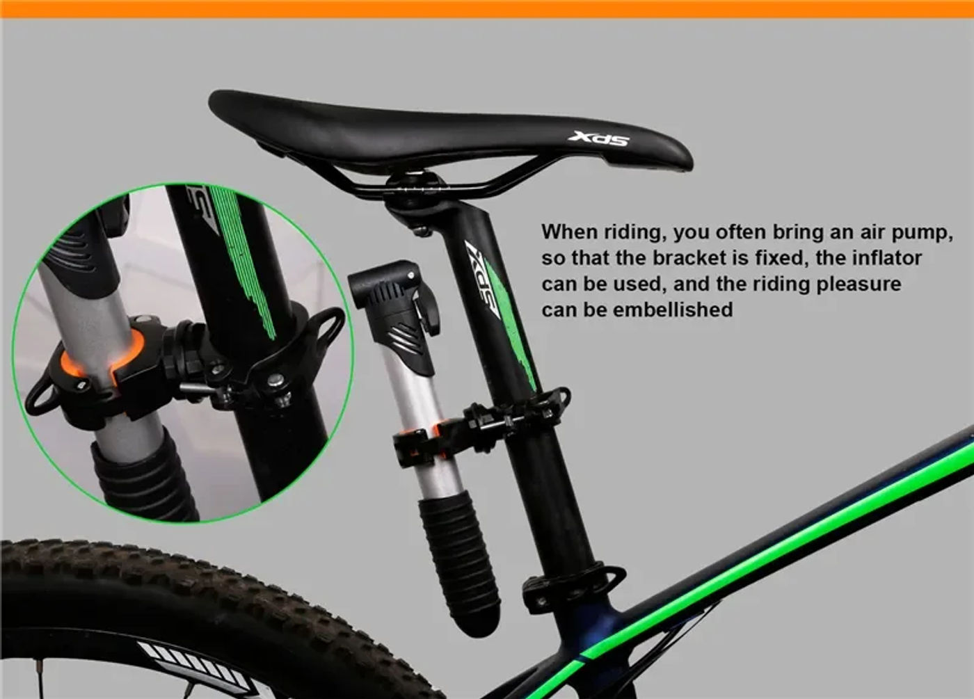 Description Picture 6 of itemWEST BIKING Bike Light Bracket Multifunctional 360 Degree Rotatable Bicycle Lamp Holder LED Flashlight Stand Cycling Accessories