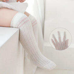 Lawadka 0-3T Newborn Baby Girls Boys Socks Print Summer Mesh Thin Infant Knee High Socks Long Cotton Toddler Socks For Girls New