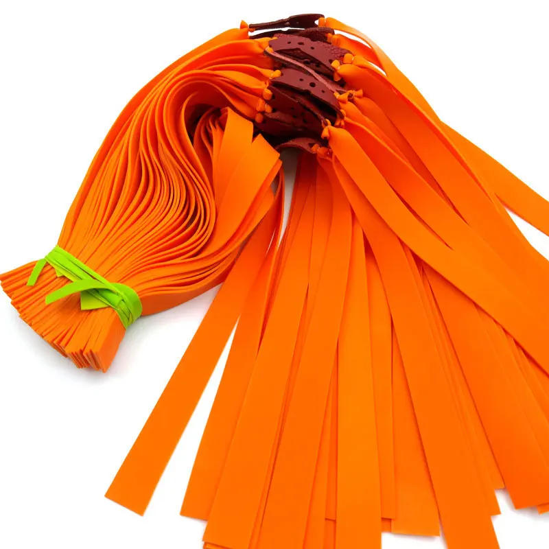 Description Picture 4 of itemOrange Flat 1.2 Thick Accessories Rubber Band Set Outdoor Strip Elastic Rubber Band Hunter Slingshot Catapult Hunting Rubber