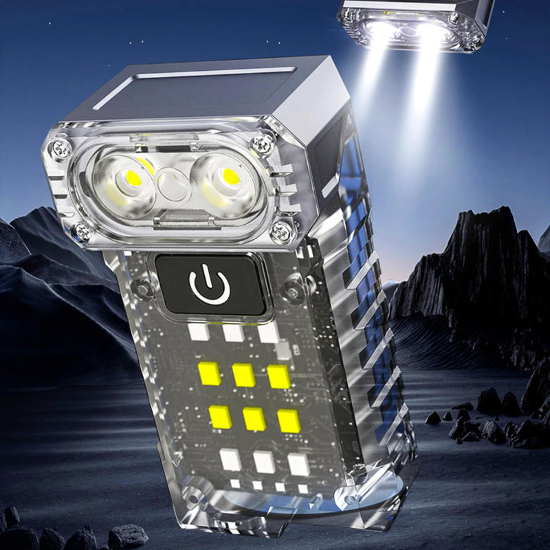 Description Picture 6 of itemBALDR 90 ° Rotate LED Flashlight Rechargeable MINI EDC Torch with Tail Magnet Hat Clip Light Emergency Camping Fishing Lantern