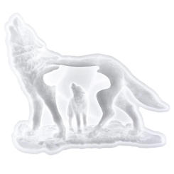Silicone Mold for Crafts Wolf Shaped DIY Epoxy Three-dimensional Baking Mold/cake Resin Casting Silica Gel
