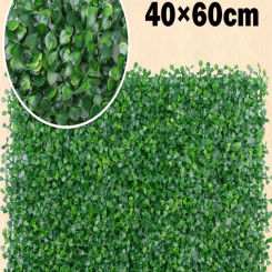 Artificial Plant Walls Foliage Hedge Grass Mat Greenery Panels Fence 40x60cm Landscape Simulation Lawn Green Plants