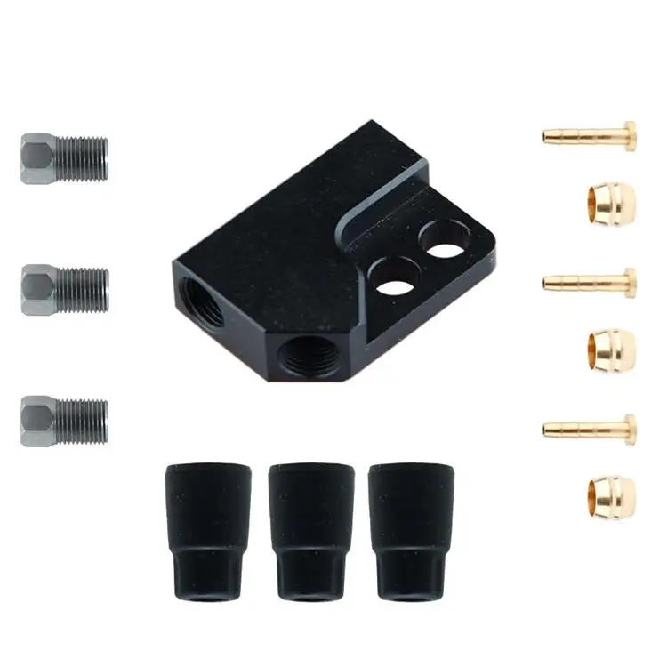 Description Picture 4 of itemTricycle Hydraulic Brake Oil Brake Tee Aluminum Alloy One Tow Two Accessories Modified Oil Pipe Connector Oil Distribution Valve