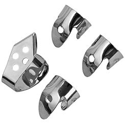 4 Pcs Guitar Pick Finger Strength Reusable Picks Metal Banjo Protector Musical Instrument Comfortable Fingertip Durable
