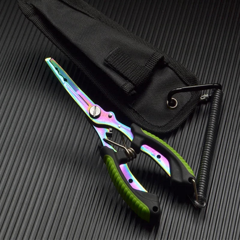 Description Picture 3 of itemFish Pliers Ergonomics Anti-slip High-strength Multifunctional Cut Fishing Line Fishing Tied Hooks Pliers Angling Equipment