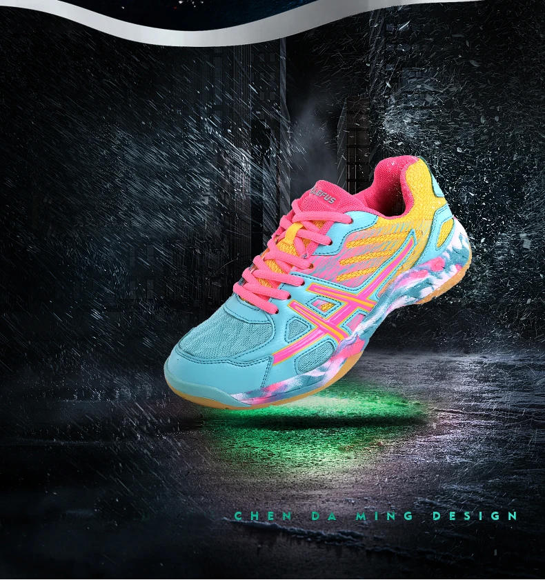 Description Picture 6 of itemSpring Summer Unisex Sneakers Men Badminton Shoes Light Black Breath Female Outdoor Sports Training Women Athletics Sports Red