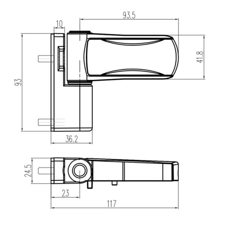 Description Picture 5 of itemNew Practical Door Flag Hinge Hinge S02-M04 White Designed In European Style Equipped With A Hydraulic Mute Buffer