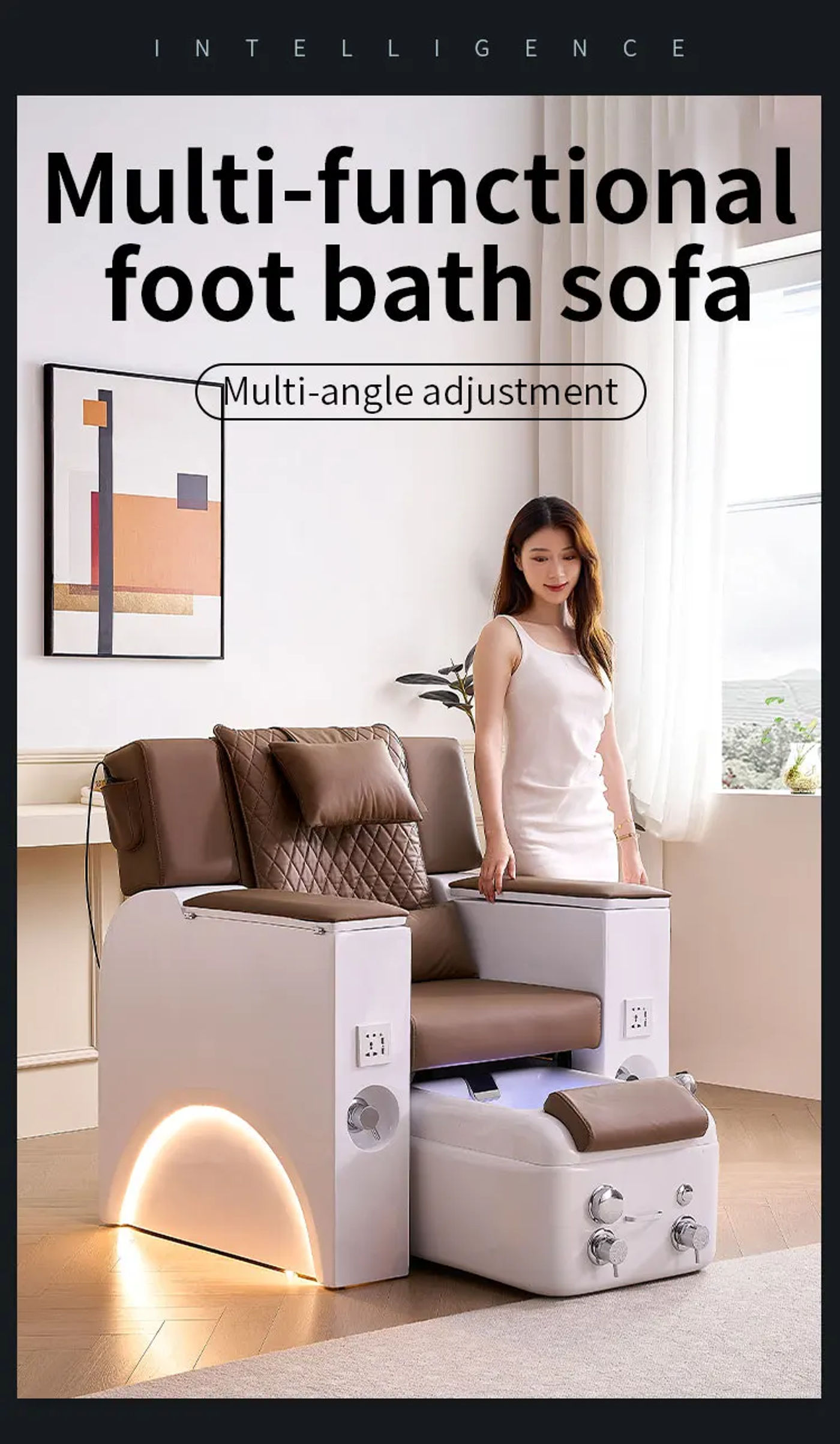 Description Picture 2 of itemPedicure sofa multi-functional pedicure chair pedicure shop high-grade pedicure tattoo electric medical foot bath sofa chair