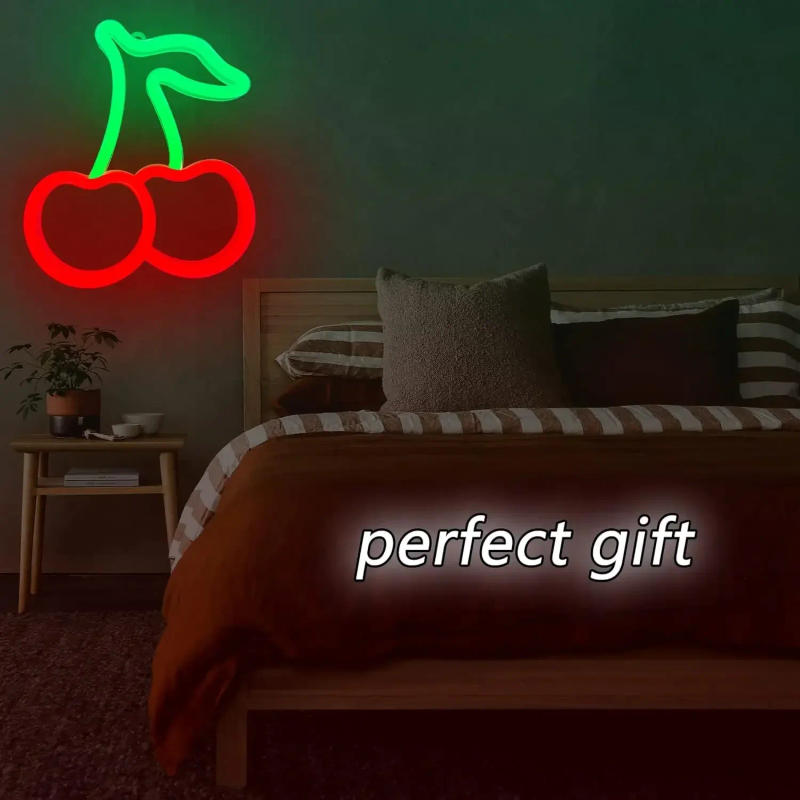Description Picture 4 of itemCherry Neon Sign For Wall Decor LED Neon Lights For Home Bedroom Business Decor USB Powered LED Lights For Room Decor Kids Gifts