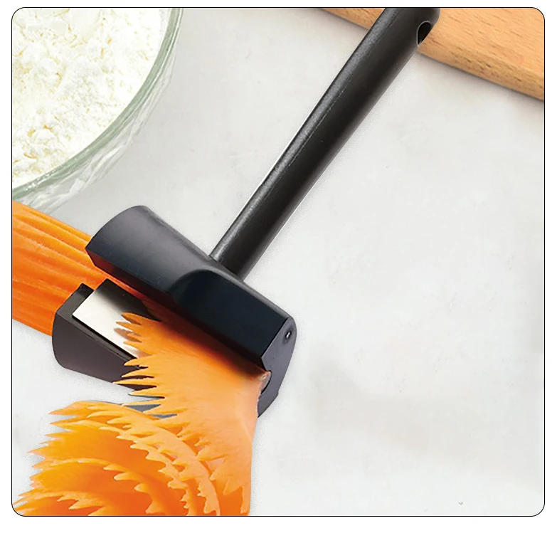 Description Picture 3 of itemVegetable Fruit Cutter Household Spiral Funnel Flower Shredder Peeler Artifact Portable Fast Carrot Cutter Slicer Spiral Cutter