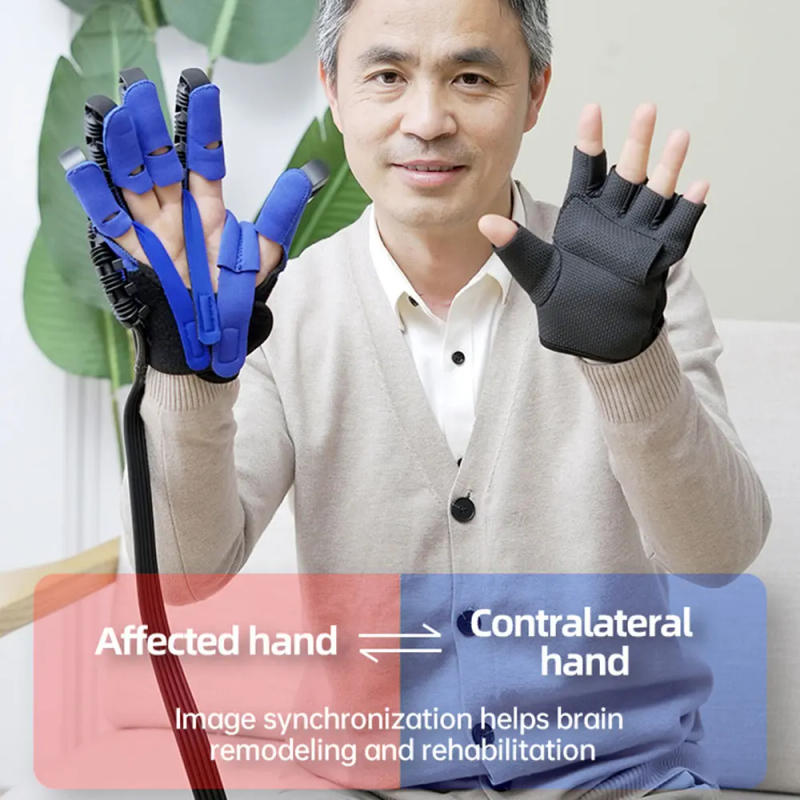 Description Picture 3 of itemRehabilitation Robot Gloves Equipment Hand Massage Training Glove Patients Stroke Hemiplegia Finger Hand Function Recovery Tool
