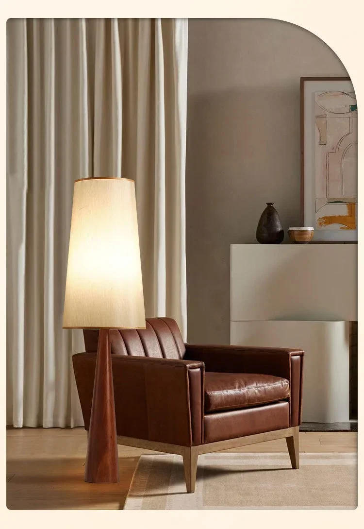 Description Picture 2 of itemModern Vintage Floor Lamps Simplicity Solid Wood Luminaire Shop Restaurant Bedroom Bedside Parlor Corner Study Decor LED Fixture