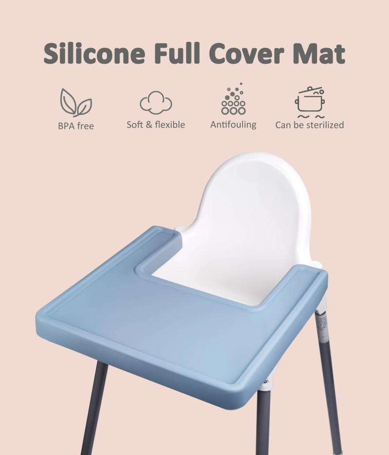 Description Picture 2 of itemBPA Free Highchair Full Cover Placemat Silicone Placemat For Children Feeding