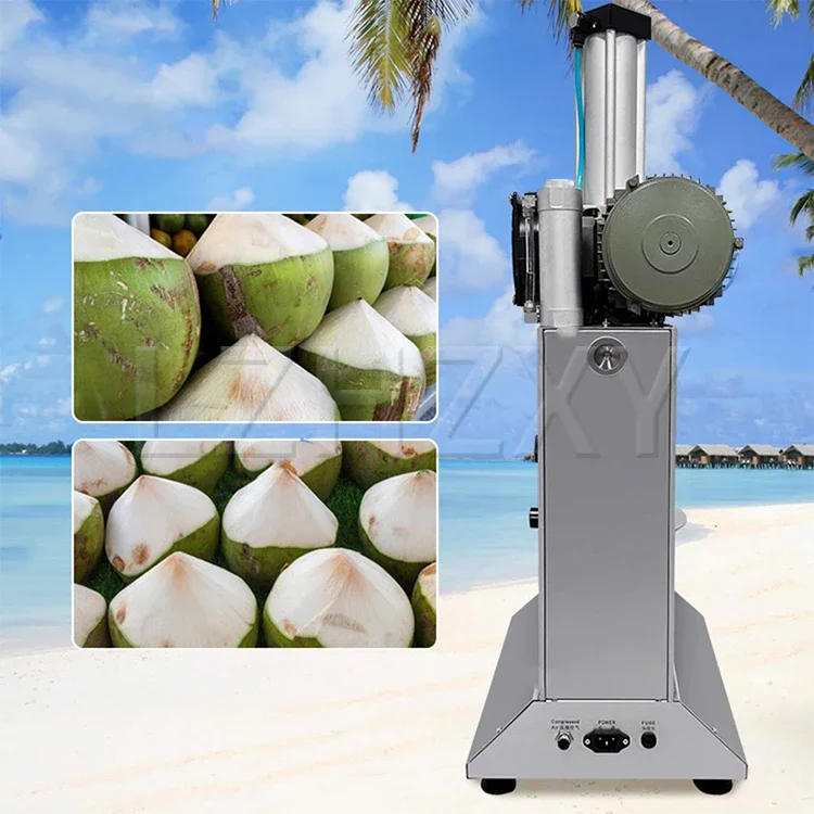 Description Picture 3 of itemElectric Green Coconut Automatic Machinecocos Husk Remove Grater Peeler Dehusk Scraper Open Opener Cutter Cut Peel Machine