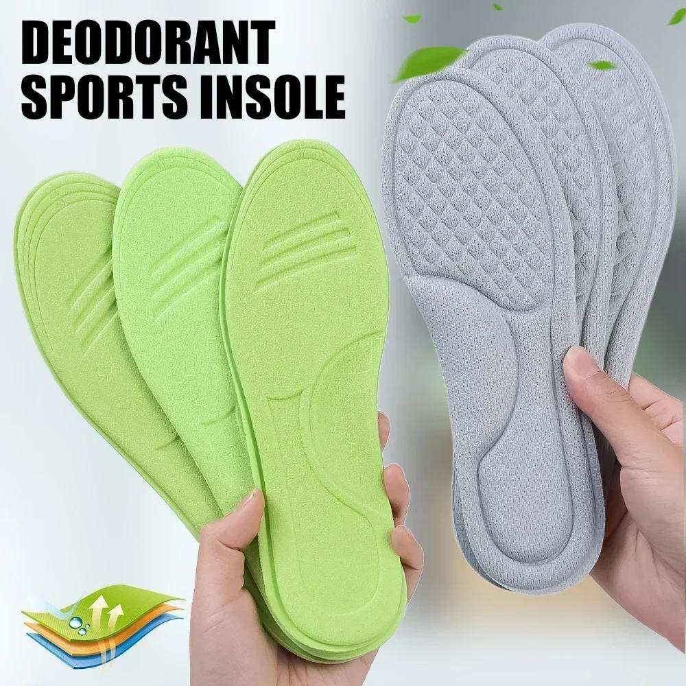 Description Picture 6 of item2/10pcs Nano Memory Foam Insoles Unisex Soft Sports Running Shoes Inserts Sweat-Absorbing Deodorant Cushion Shoe Sole Paddings