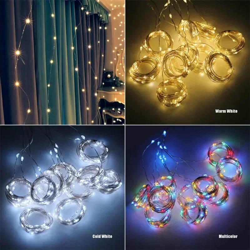 Description Picture 6 of item1pc Solar 3x3/3*2/3*1 LED Curtain Bedroom Lights Christmas Garland Fairy Light Festoon Wedding Home Bedroom Decoration Lighting