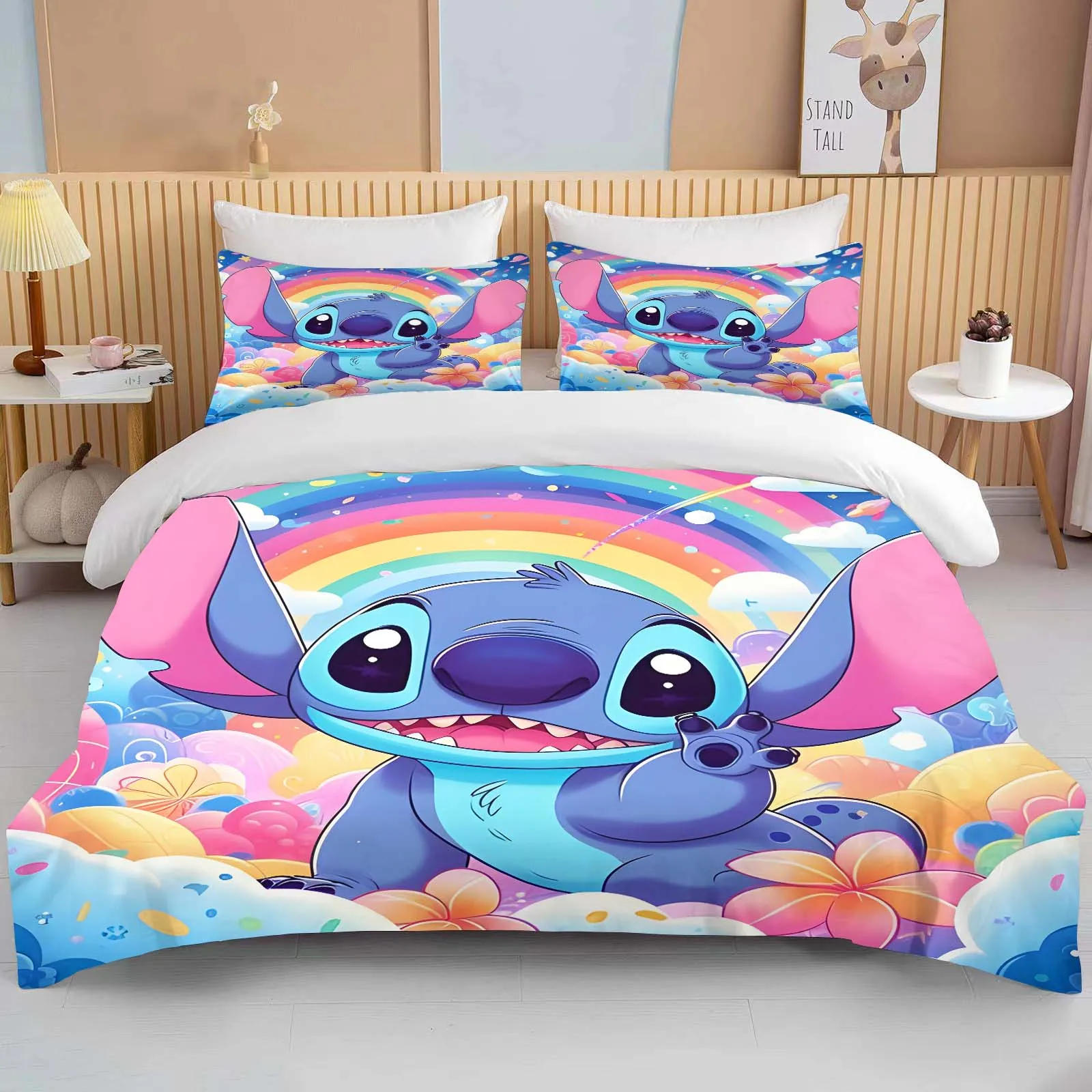 Description Picture 5 of itemStitch Dreams Printed Bedding Sets Soft Comforter Cover Bed Cover Duvet Cover Pillow Case 2-3 Pieces Sets Kids Bedroom Decor