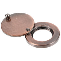 Cat Eye Back Cover Piece Rotating Door Viewer Hole Plate Peephole Covers Accessories Copper Privacy Protection Supplies