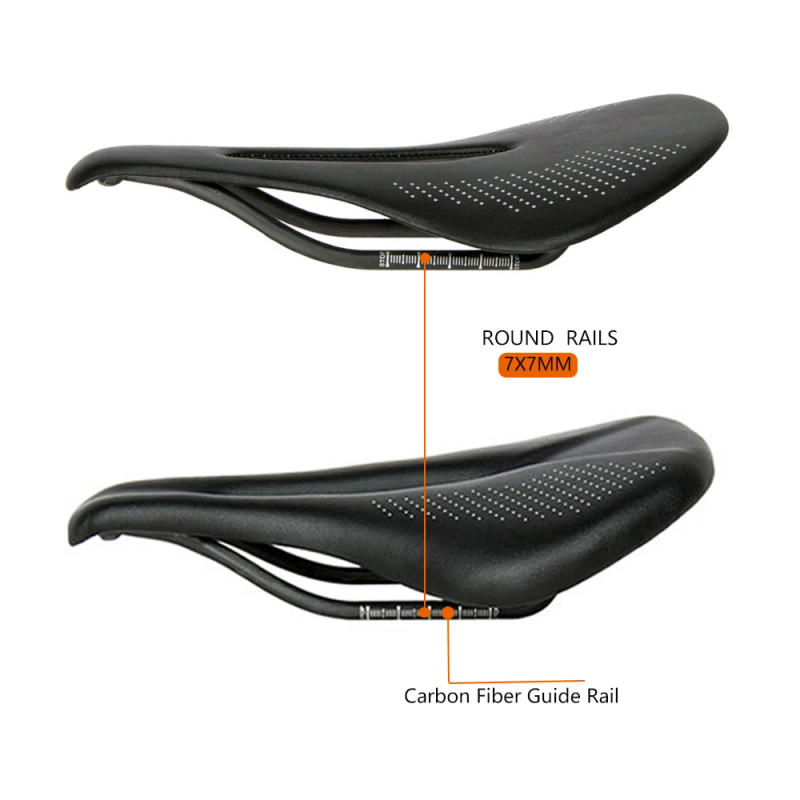 Description Picture 5 of itemNew 89g EVA Carbon Bike Saddle Comfortable Ultra-Light Saddle MTB Saddle 7x7mm Racing Bicycle Bicycle installation 240*143MM