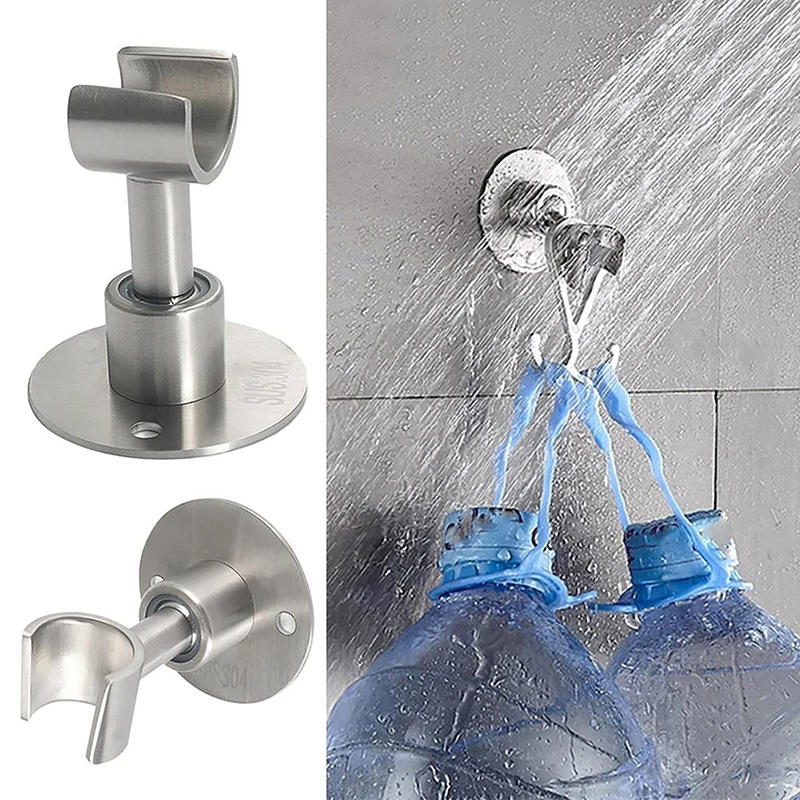 Description Picture 4 of item304 Stainless Steel Bathroom Hand Held Sprayer Holder Shower Head Bracket Bidet Spray Wall Mount Adjustable for Bathroom Toilet